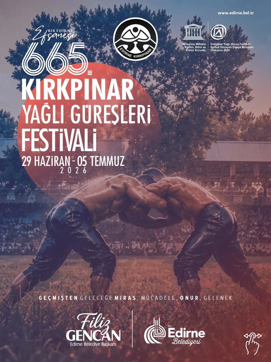 ASIRLIK DESTAN DEVAM EDİYOR: 665. KIRKPINAR YAĞLI GÜREŞLERİ FESTİVALİ PROGRAMI AÇIKLANDI